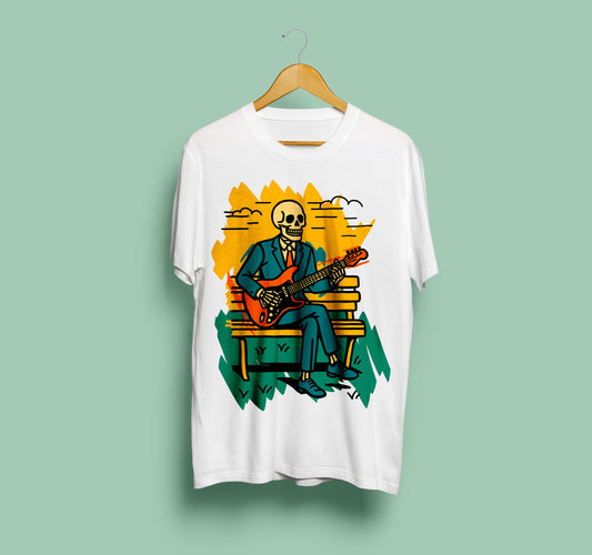 Death on Guitar Chariteee Original T-Shirt - Unisex Music Tee